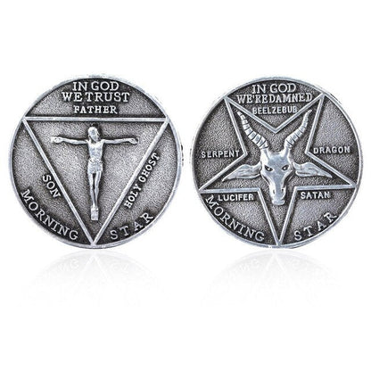 Lucifer Morningstar Satanic Pentecost Cosplay Coin