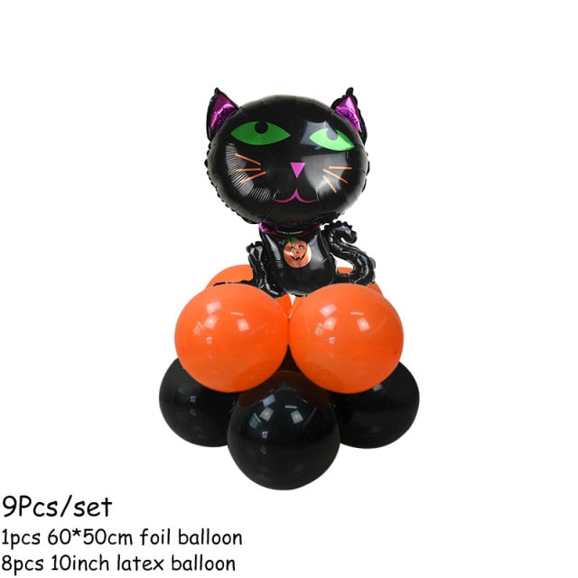 Halloween Pumpkin Ghost Spider Balloons