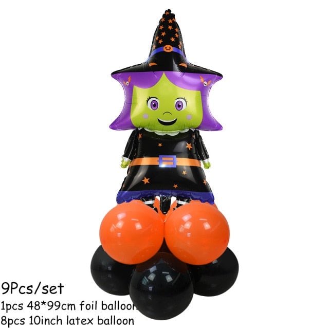 Halloween Pumpkin Ghost Spider Balloons