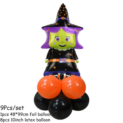 Halloween Pumpkin Ghost Spider Balloons