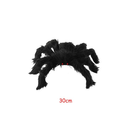 Horror Giant Black Plush Spider For Halloween