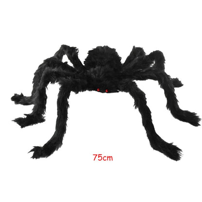 Horror Giant Black Plush Spider For Halloween