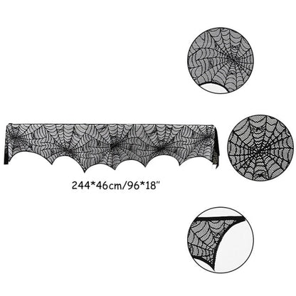 Halloween Lace Spider Web Skeleton For Decor