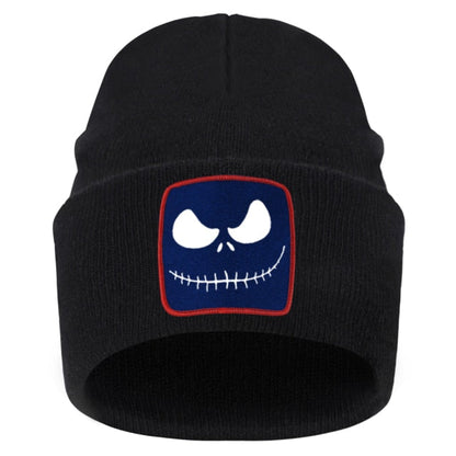 Jack Skellington Print Knitted Cap