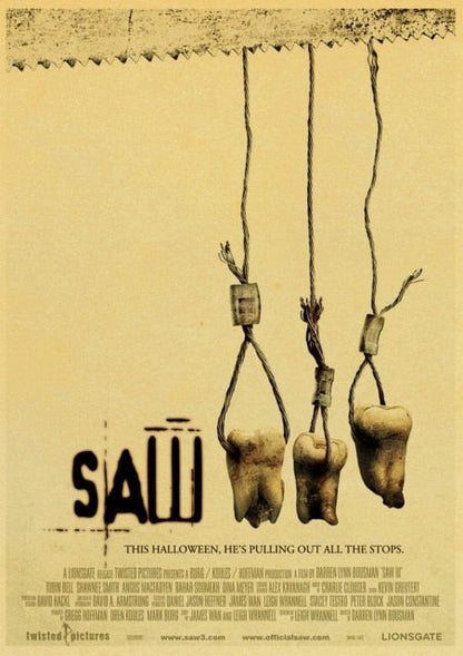 Saw Classic Horror Film Posters