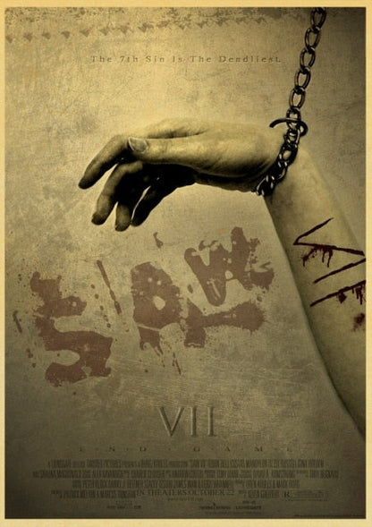 Saw Classic Horror Film Posters