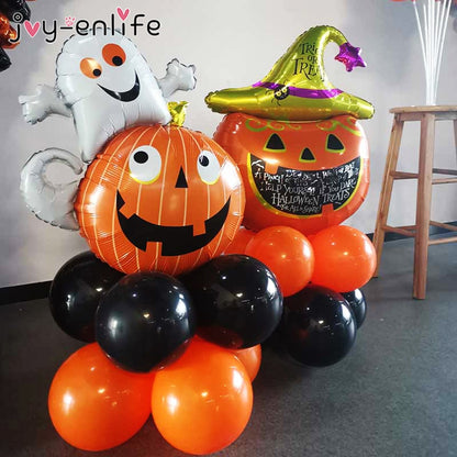 Halloween Pumpkin Ghost Witch Bat Foil Balloons