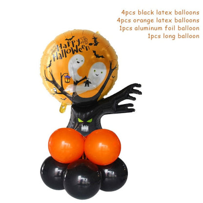 Halloween Pumpkin Ghost Witch Bat Foil Balloons