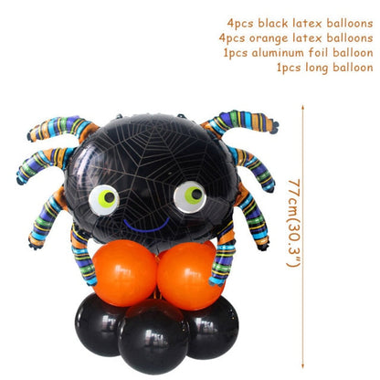 Halloween Pumpkin Ghost Witch Bat Foil Balloons