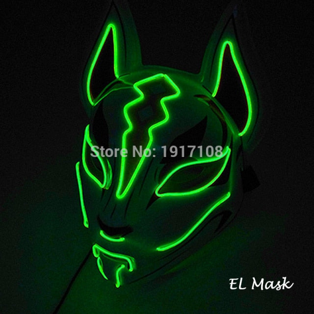 LED Neon Light Horror Masks Set