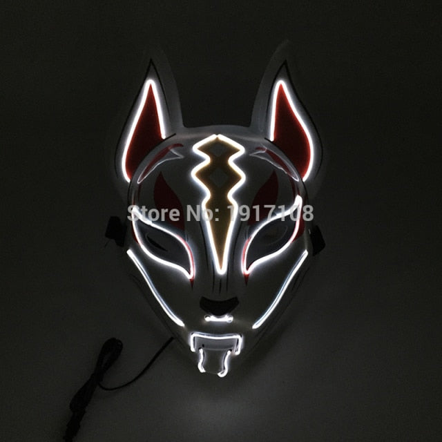 LED Neon Light Horror Masks Set