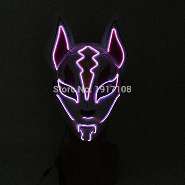 LED Neon Light Horror Masks Set