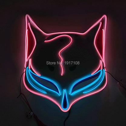 LED Neon Light Horror Masks Set