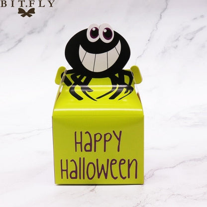 Paper Ghost Pumpkin Spider Cat Candy Box