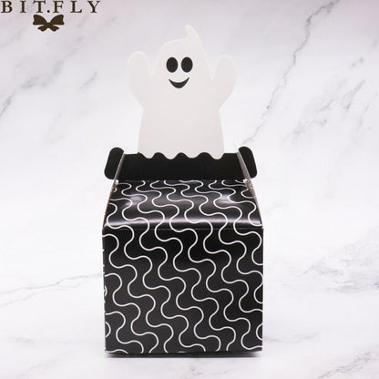 Paper Ghost Pumpkin Spider Cat Candy Box