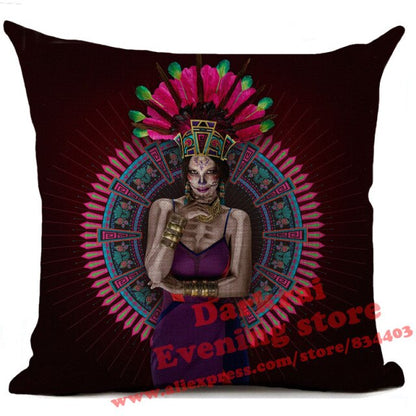 Mexican Horror Halloween Cushion Cover