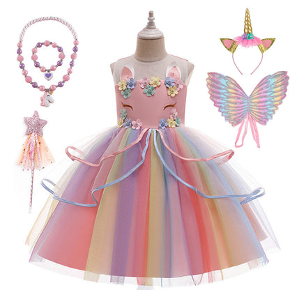 Cute Unicorn Dress With Wings