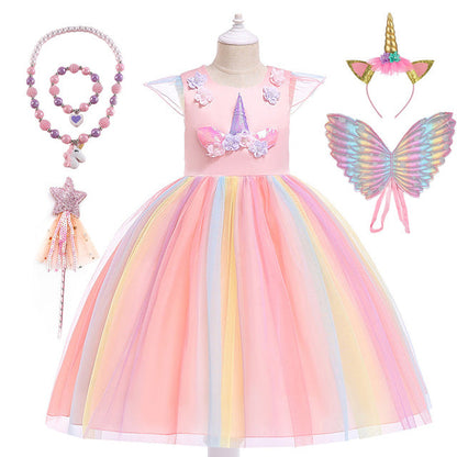 Cute Unicorn Dress With Wings
