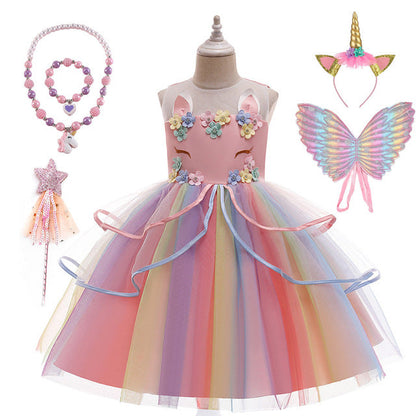 Cute Unicorn Dress With Wings