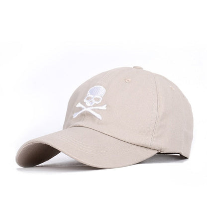 Skull Embroidery Sun Shade Baseball Cap