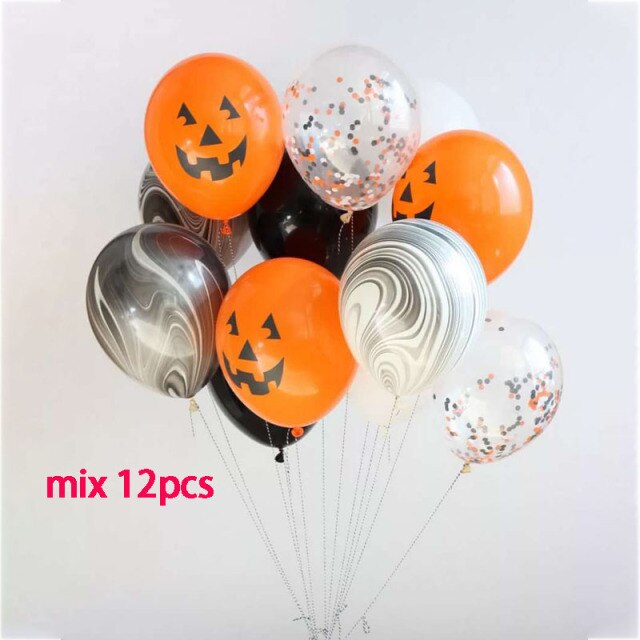 Halloween Decorations Bat Skull Ghost Pumpkin Balloons