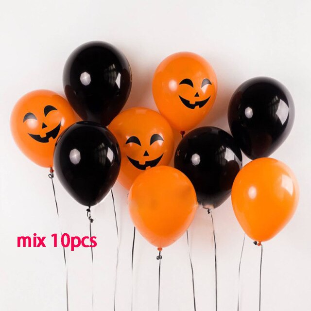 Halloween Decorations Bat Skull Ghost Pumpkin Balloons