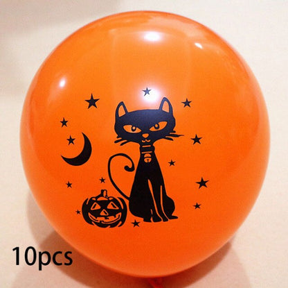 Halloween Decorations Bat Skull Ghost Pumpkin Balloons