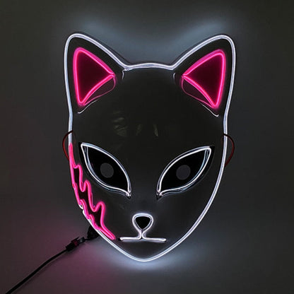 Glowing Neon EL Party Mask Halloween LED Mask