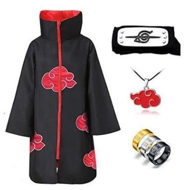 Japanese Anime Manga Akatsuki Cloak Cosplay Costume