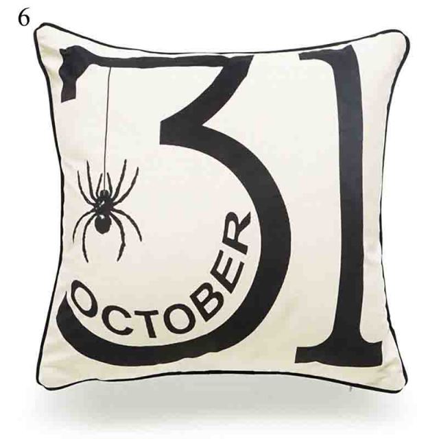 Halloween Soft Linen Pillow Cover