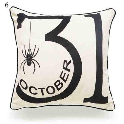 Halloween Soft Linen Pillow Cover