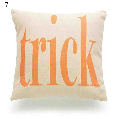 Halloween Soft Linen Pillow Cover