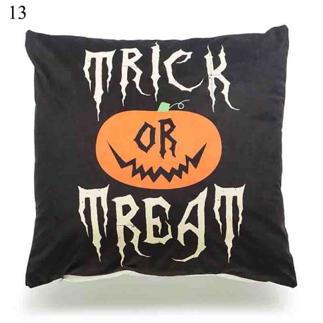 Halloween Soft Linen Pillow Cover