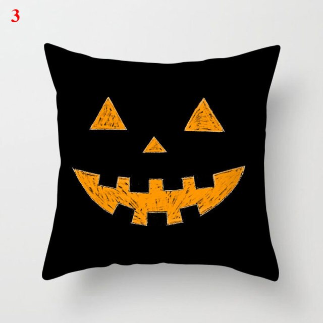 Halloween Soft Linen Pillow Cover