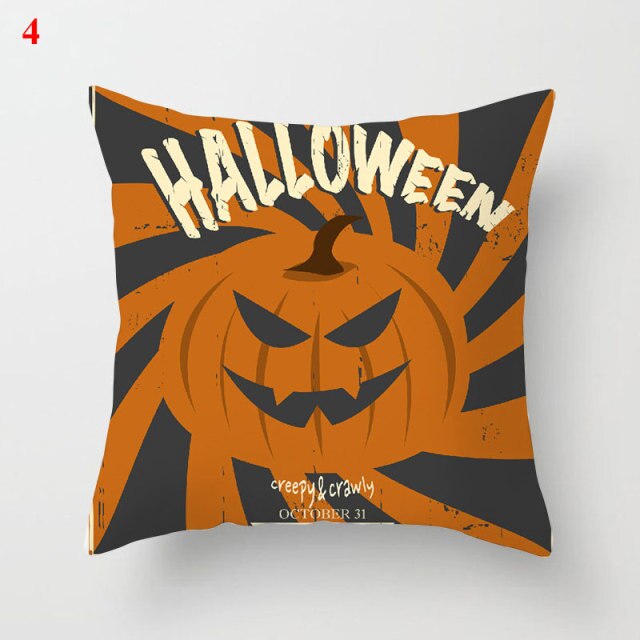 Halloween Soft Linen Pillow Cover