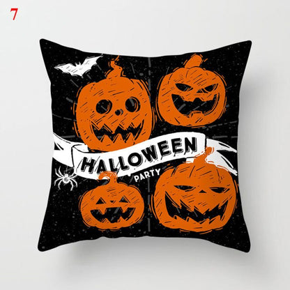 Halloween Soft Linen Pillow Cover