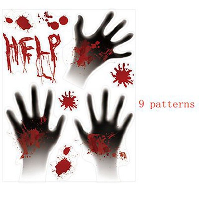 Scary Removable Halloween Stickers