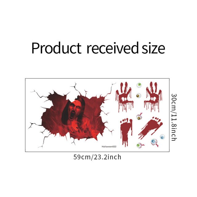 Scary Removable Halloween Stickers