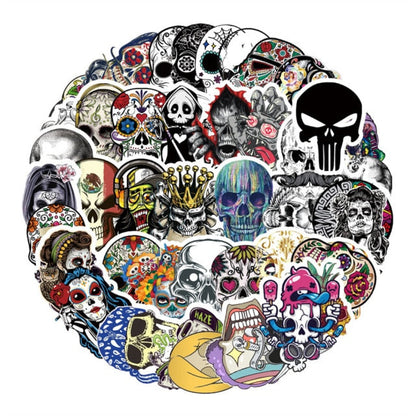 Skeleton Halloween Horror Skull Stickers For Notebook