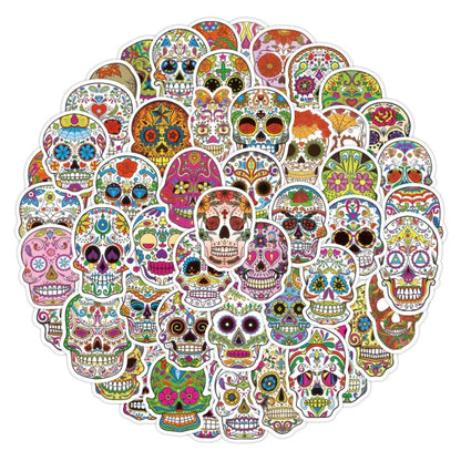 Skeleton Halloween Horror Skull Stickers For Notebook