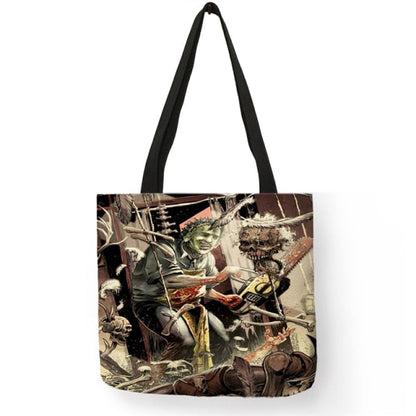 Horror Movie Character Printed Shopping Bag