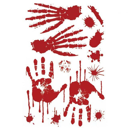 Bloody Print Halloween Wall Stickers