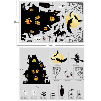 Halloween Window Stickers Pumpkin Ghost