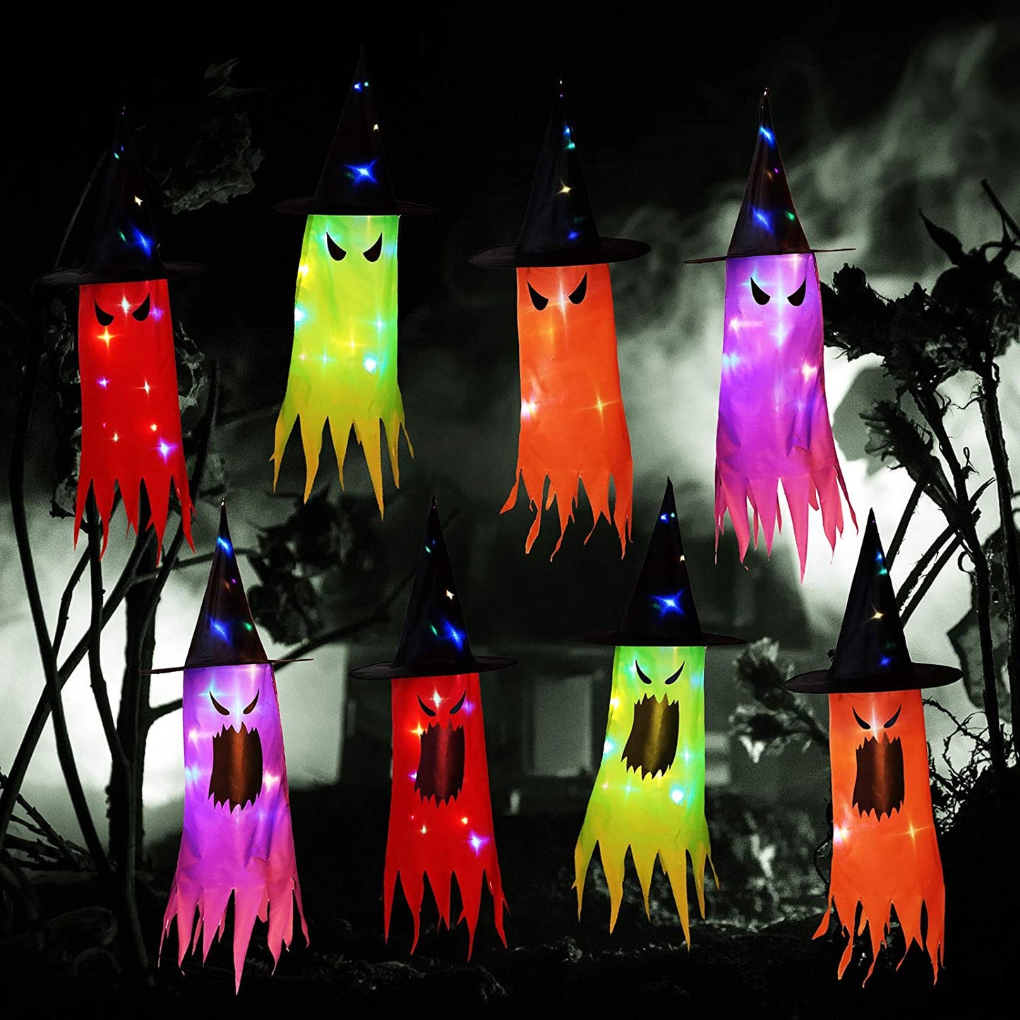 LED Witch Hats Halloween Decoration
