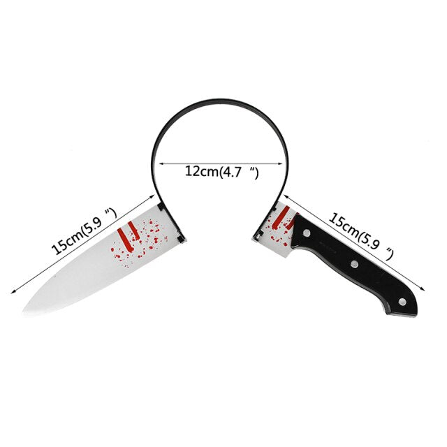 Horror Scary Knife Headband For Halloween