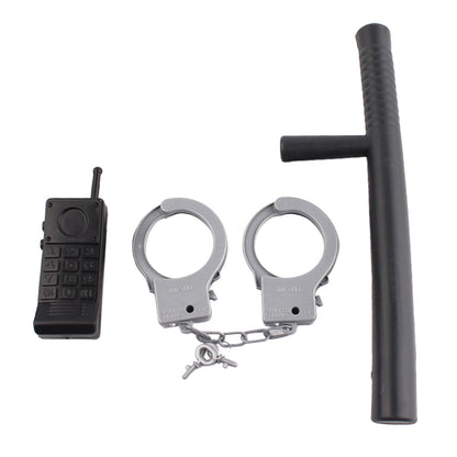 Teenager Policeman Accessories Set for Kids Halloween Wear