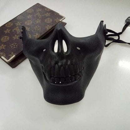 Warrior Skeleton Mask Horror Half Face Skull