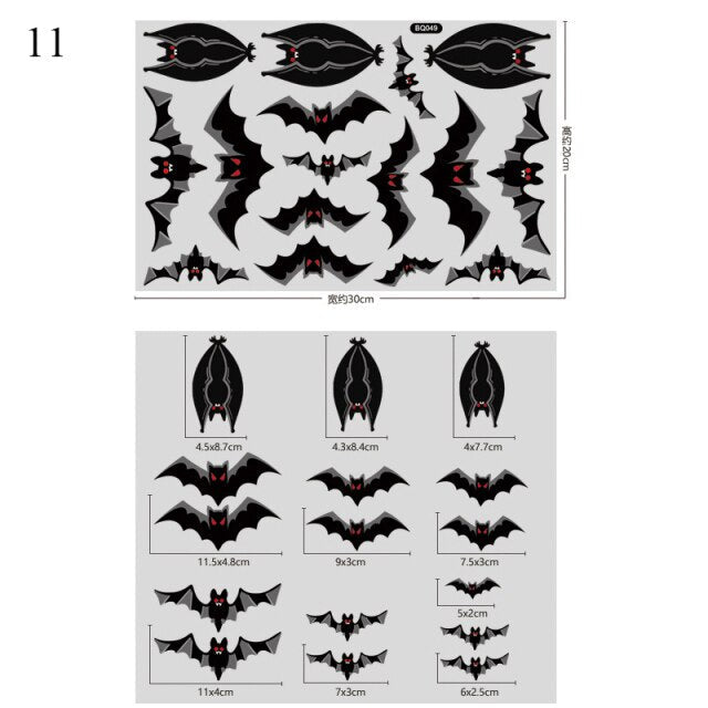 Halloween Bloody Handprint stickers