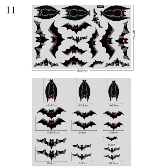 Halloween Bloody Handprint stickers
