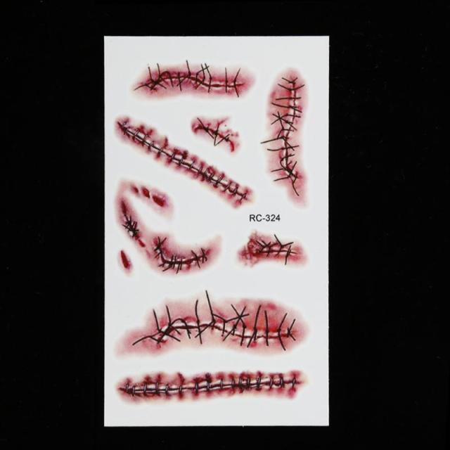Body Wound Tattoo For Halloween